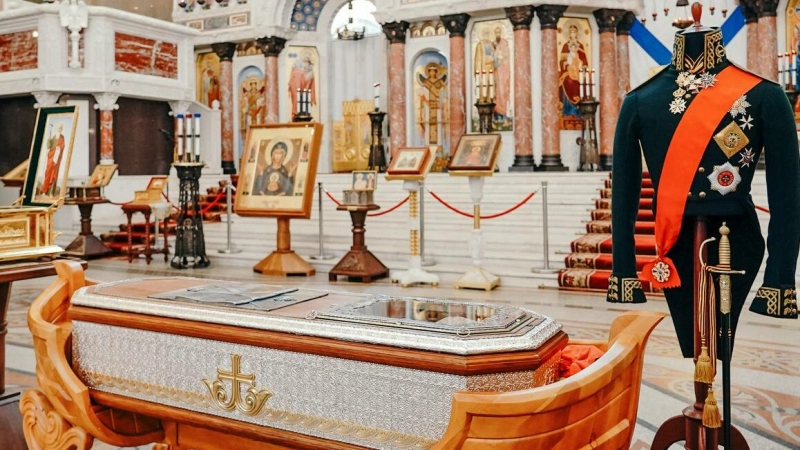 К Дню ВМФ были доставлены мощи святого праведного воина