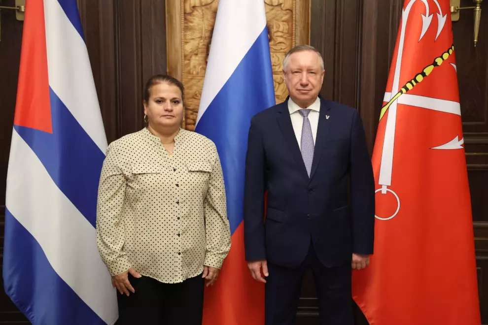 Александр Беглов встретился с губернатором провинции Гавана Республики Куба