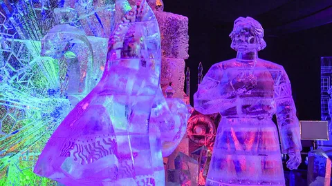 В городе стартовал фестиваль ледовых скульптур