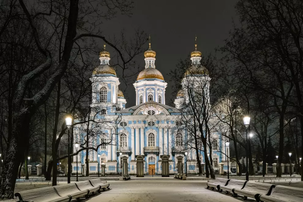 Николо-Богоявленский Морской собор получил новую архитектурно-художественную подсветку