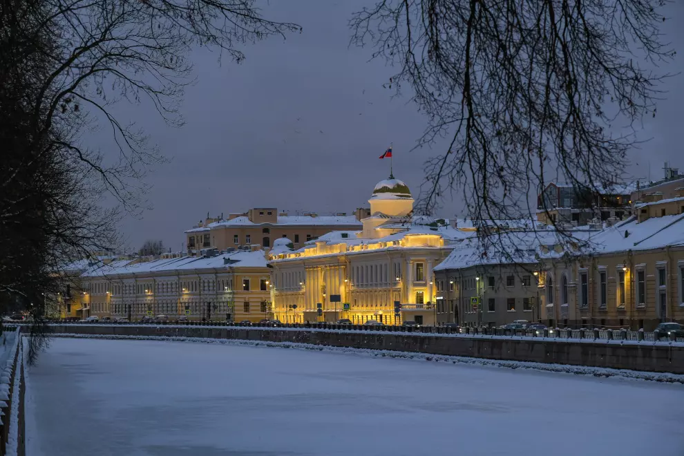 Завершена модернизация системы наружного освещения на участке набережной реки Фонтанки