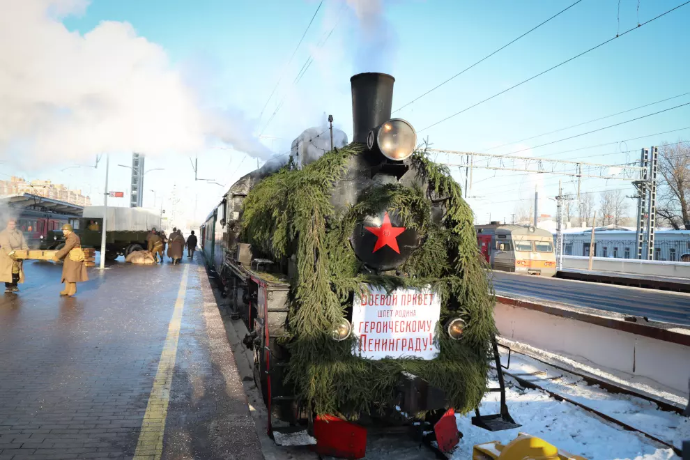 В городе состоялось прибытие первого поезда после прорыва блокады