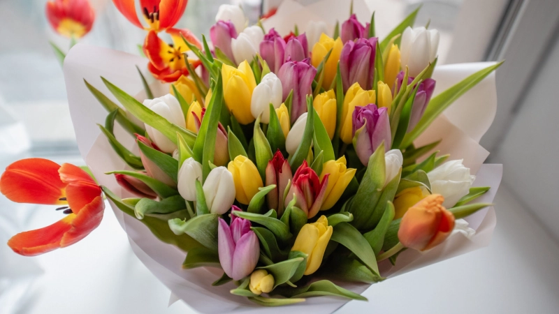 Поздравление с Международным женским днём