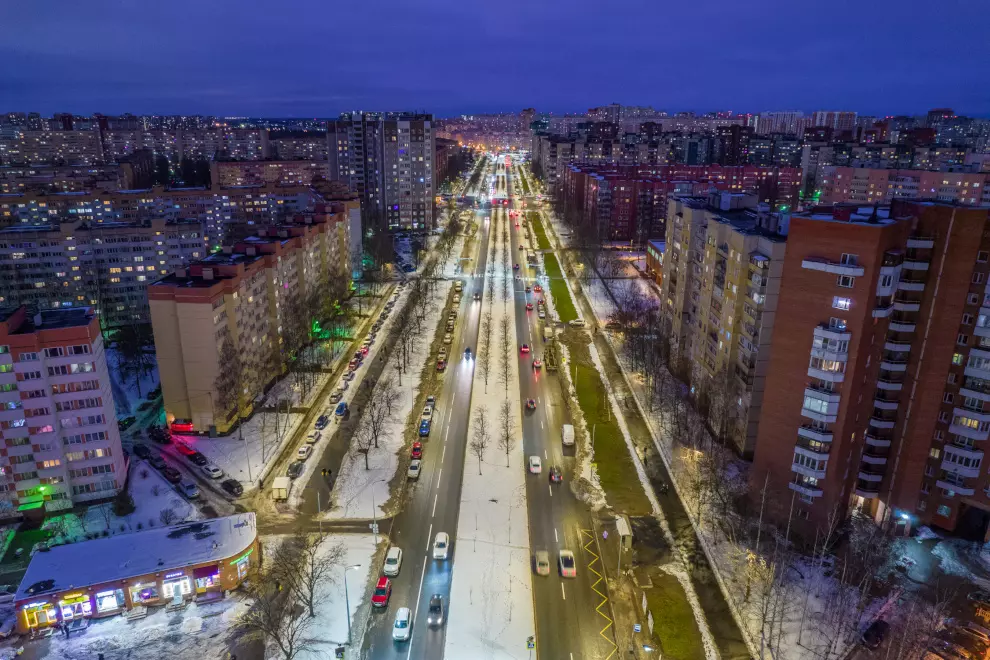 Завершён проект модернизации наружного освещения на улице Маршала Захарова