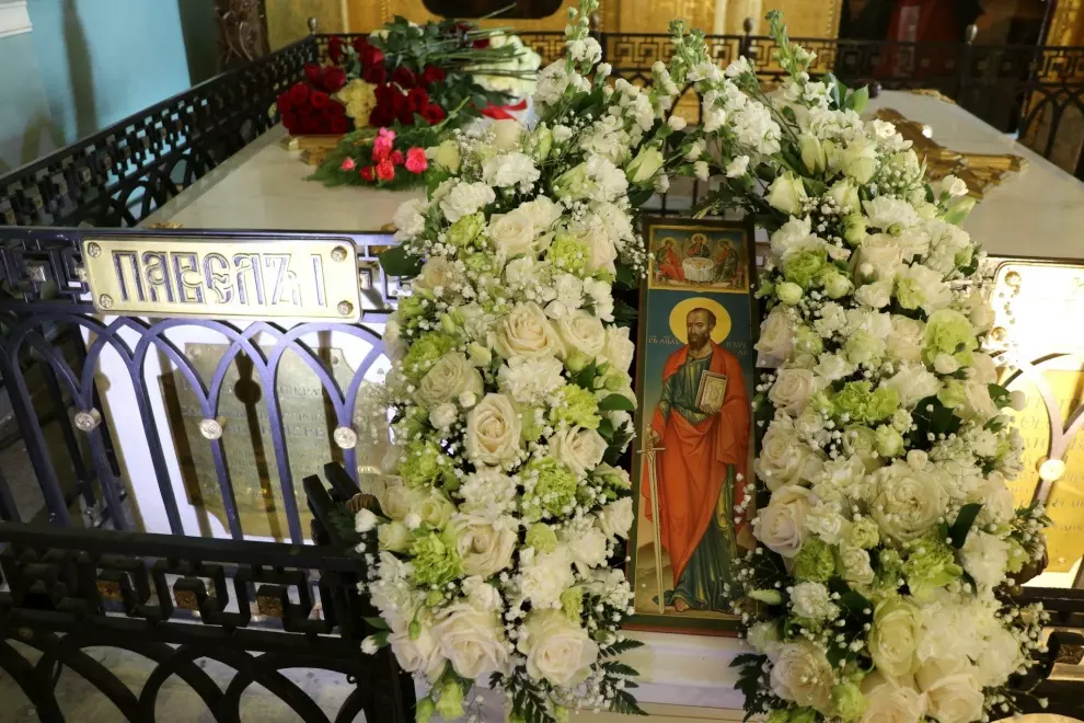 К могиле императора Павла I возложили цветы от Правительства