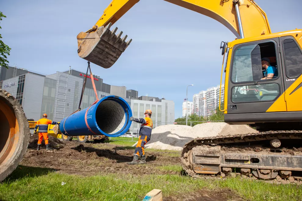На Заневском проспекте завершена реконструкция водопровода